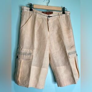 PUKA Men’s Linen Shorts Size 27 | 100% Linen Casual Summer Pants